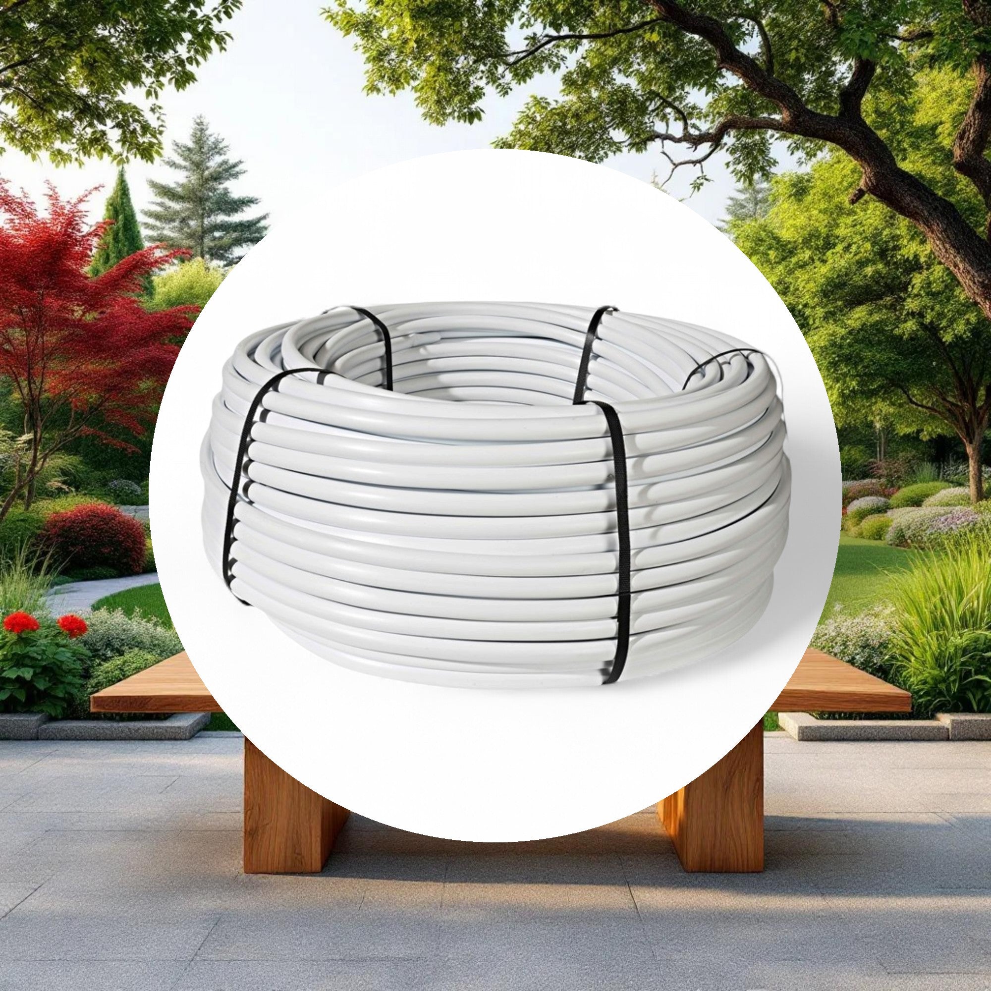 Netafim Bright White Polyethylene Tubing 3/4in (0.82in ID x 0.94in OD) 500ft Roll - Image 5