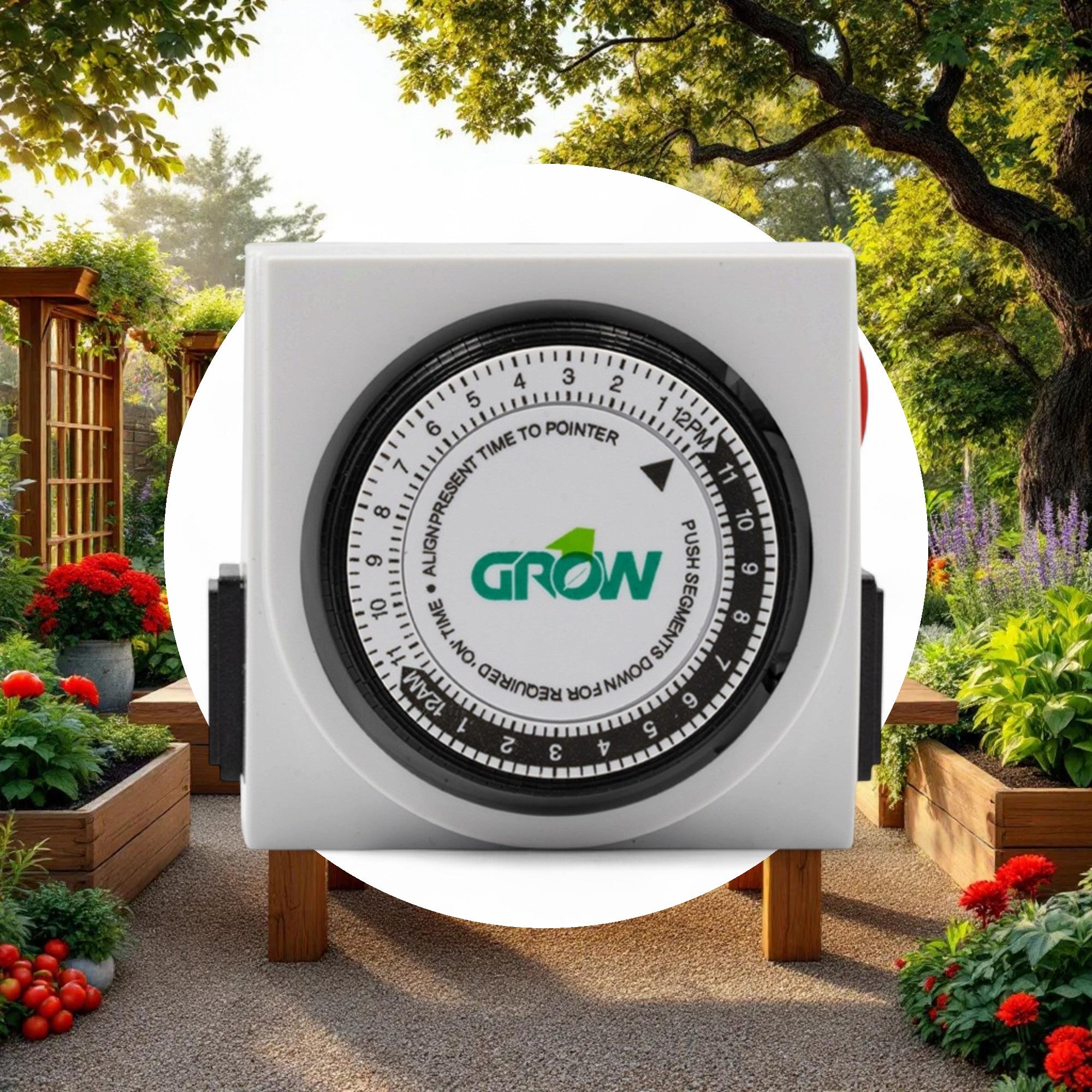 Grow1 120V Dual Outlet Mechanical Timer - Image 3