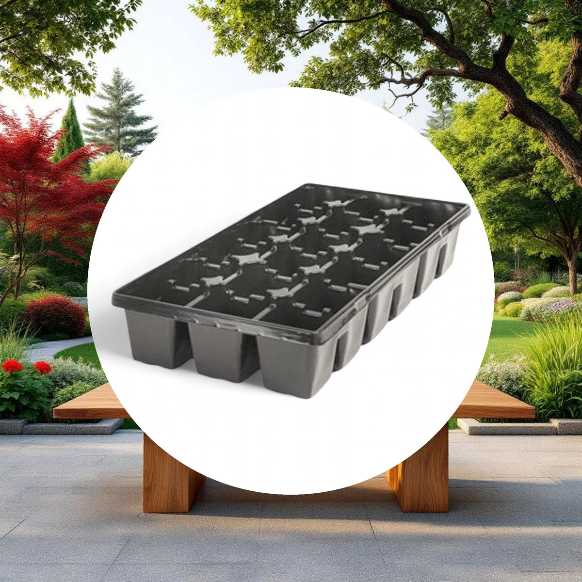 10" x 20" 18 Site Tray for 3.25" & 3.5" Square Pots - Image 4