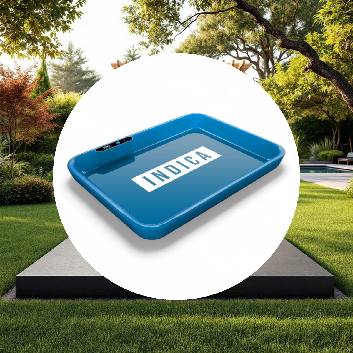 Dope Trays x Indica  - Blue background white logo - Image 4