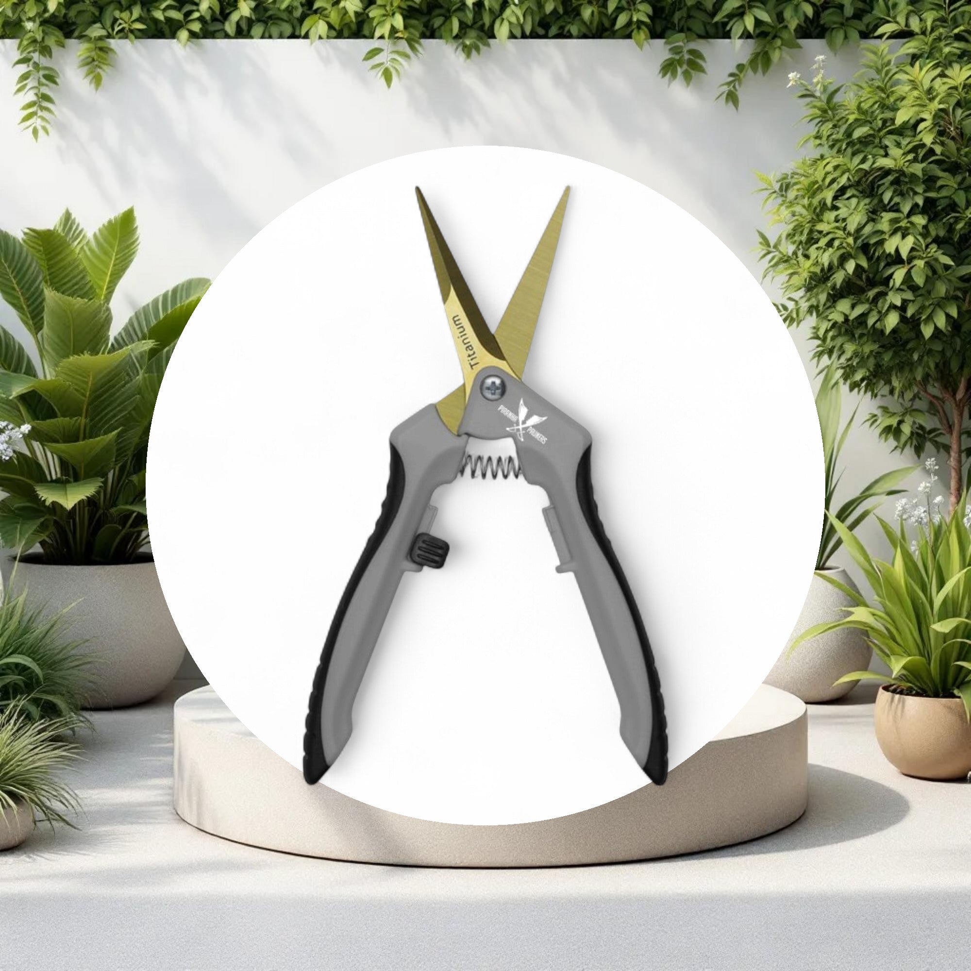 Piranha Pruner Trimming Scissors - Curved Titanium Blade - Image 2