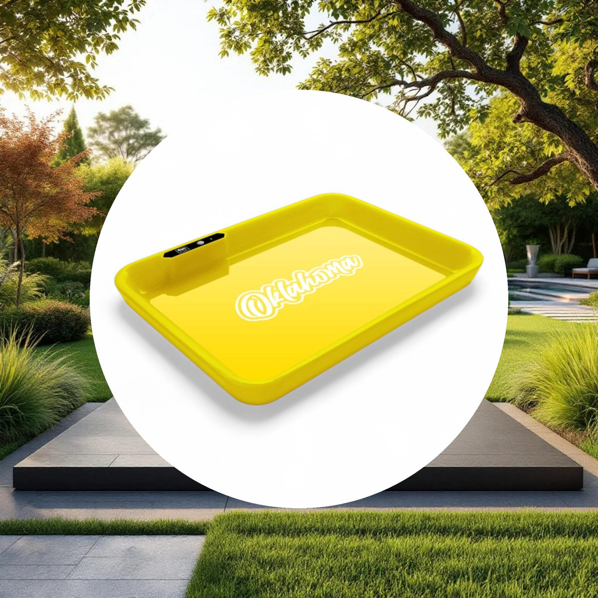 Dope Trays x Oklahoma -  Yellow background White logo - Image 4