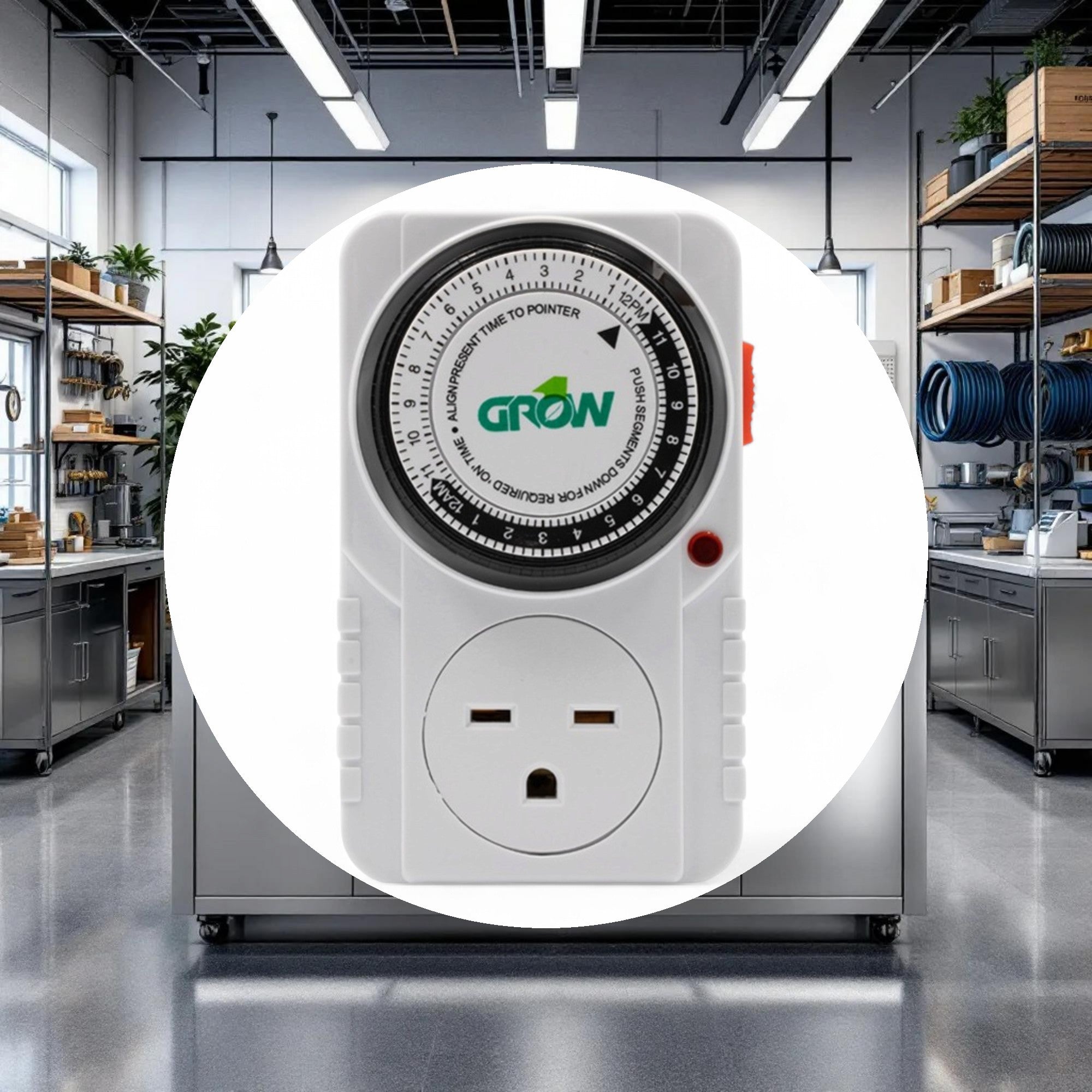 Grow1 240V Single Outlet Mechanical Timer - Image 4