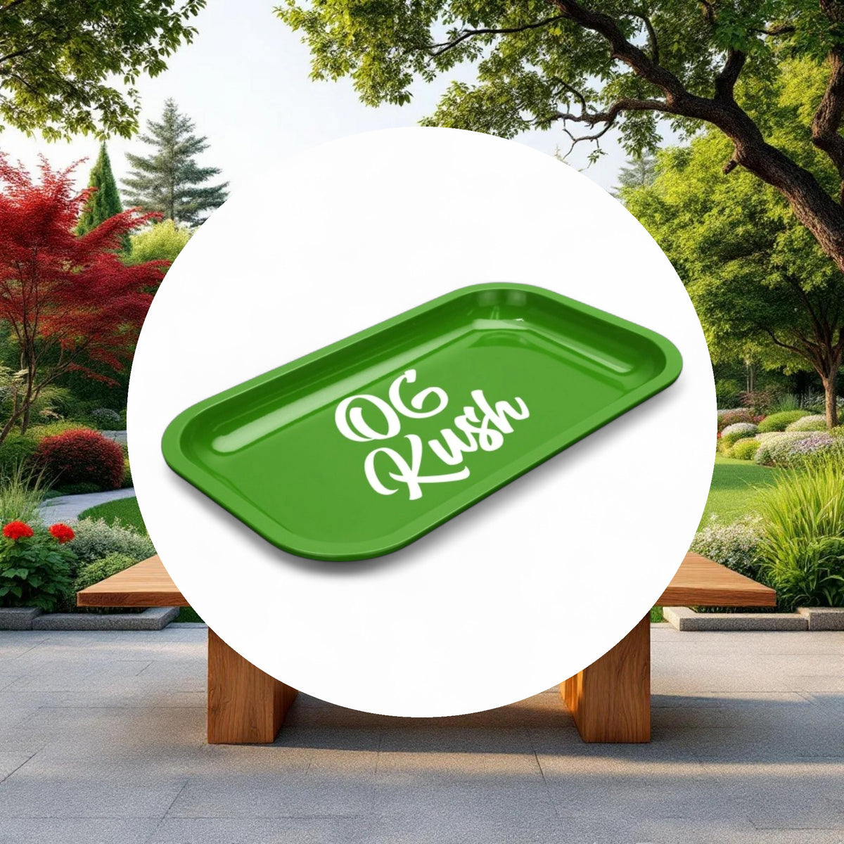 Med Dope Trays x OG Kush  -  Green background white logo - Image 4