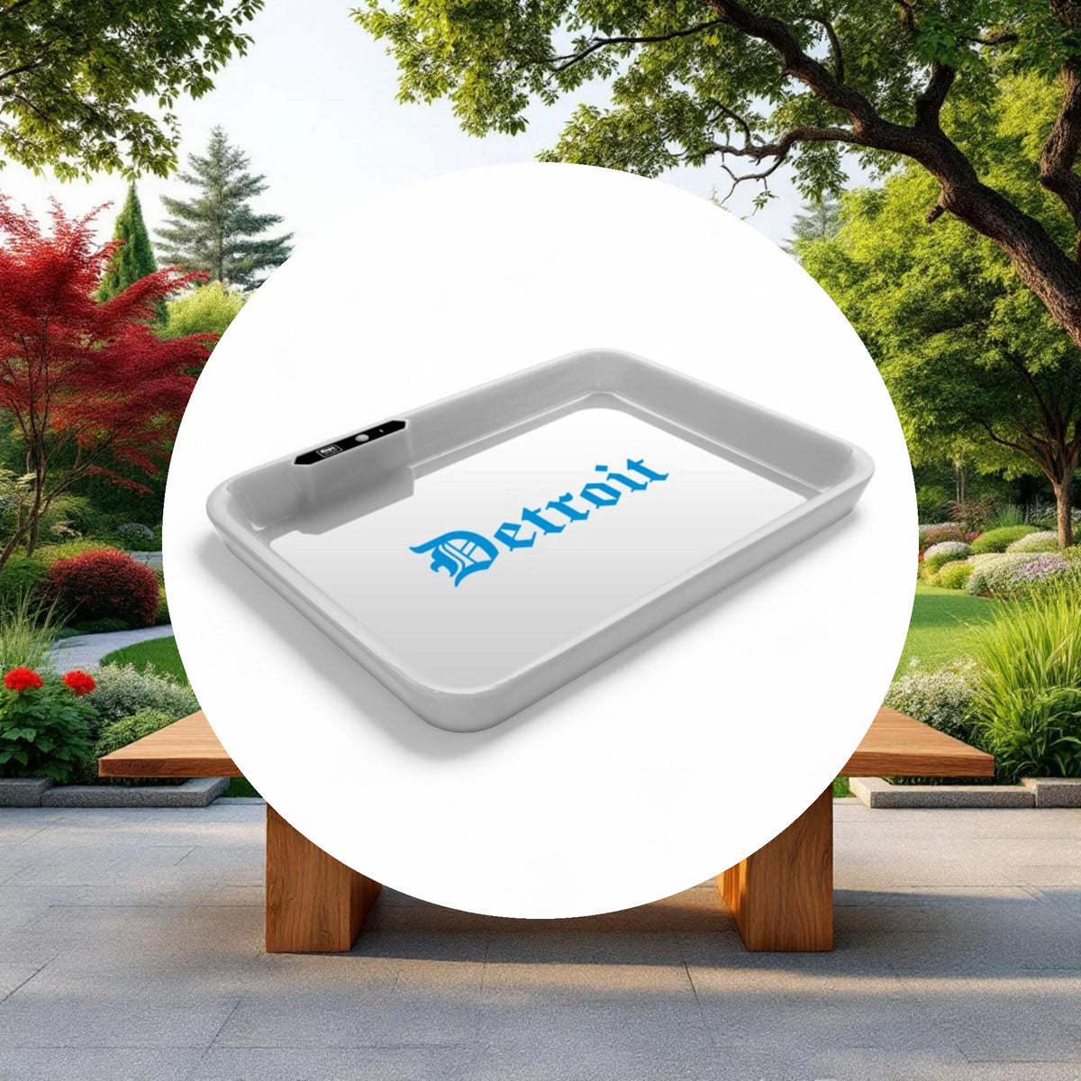 Dope Trays x Detroit White - background Blue logo - Image 4