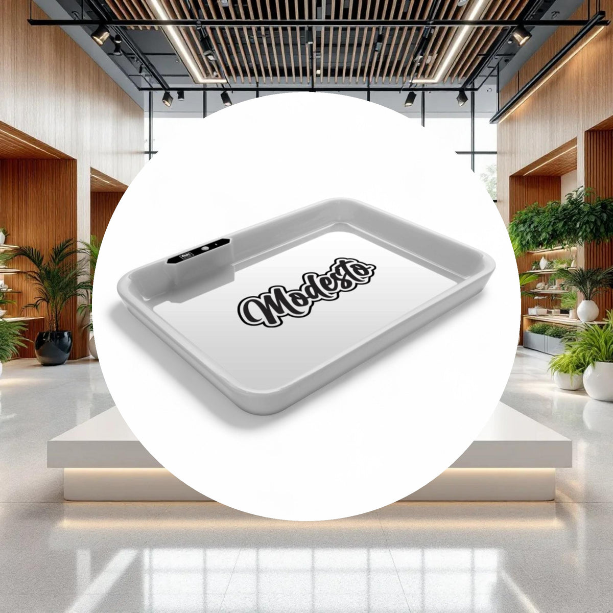 Dope Trays x Modesto – White background black logo - Image 3