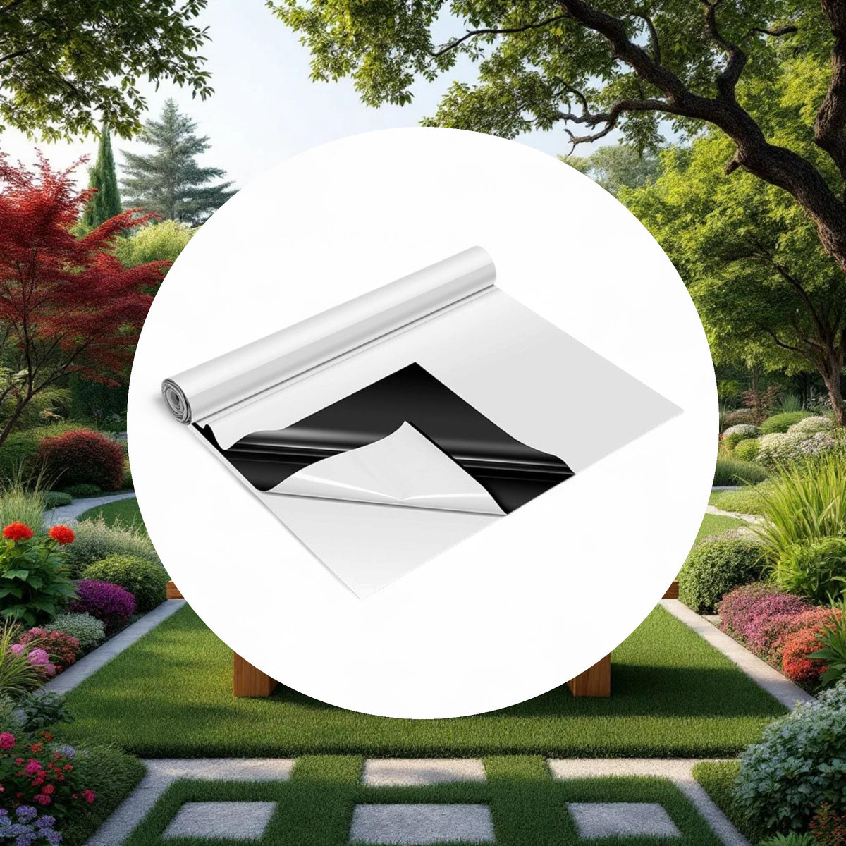 Panda Film Black and White Poly Film Roll 7mil 50ft x 150ft (3 Year) - Image 4
