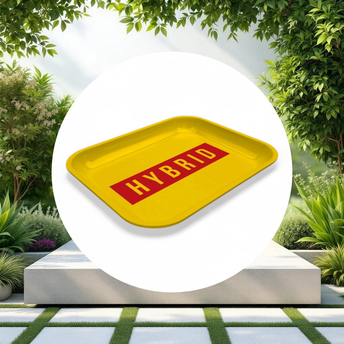 Large Dope Trays x Hybrid - yellow background red logo - Image 2
