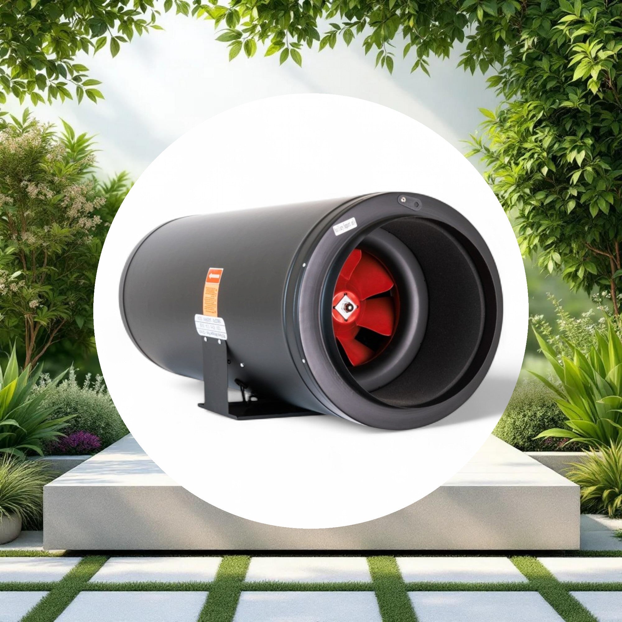 F5 Fans Inline Fan w/ Silencer 8in - Image 2