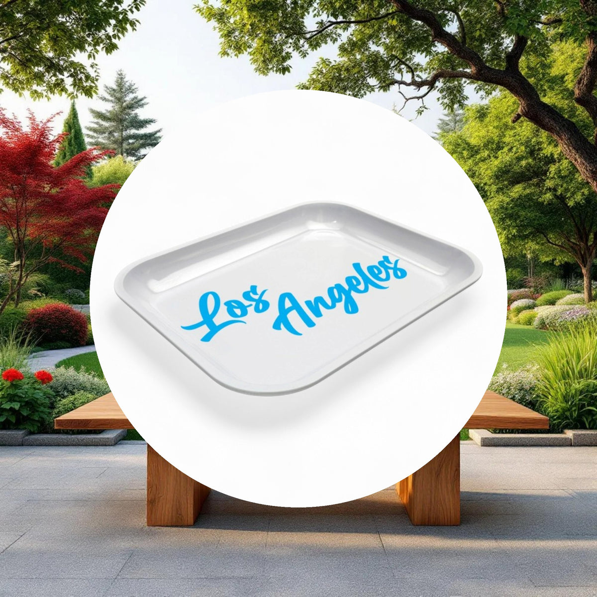 Large Dope Trays x Los Angeles - white background blue logo - Image 4