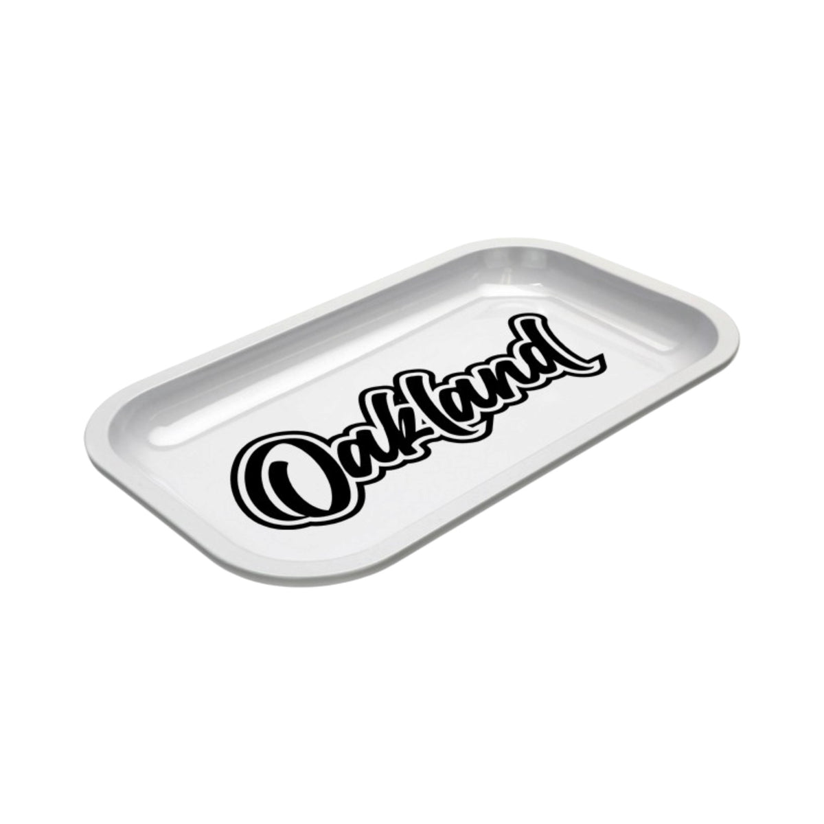 Med Dope Trays x Oakland – White Background Black Logo