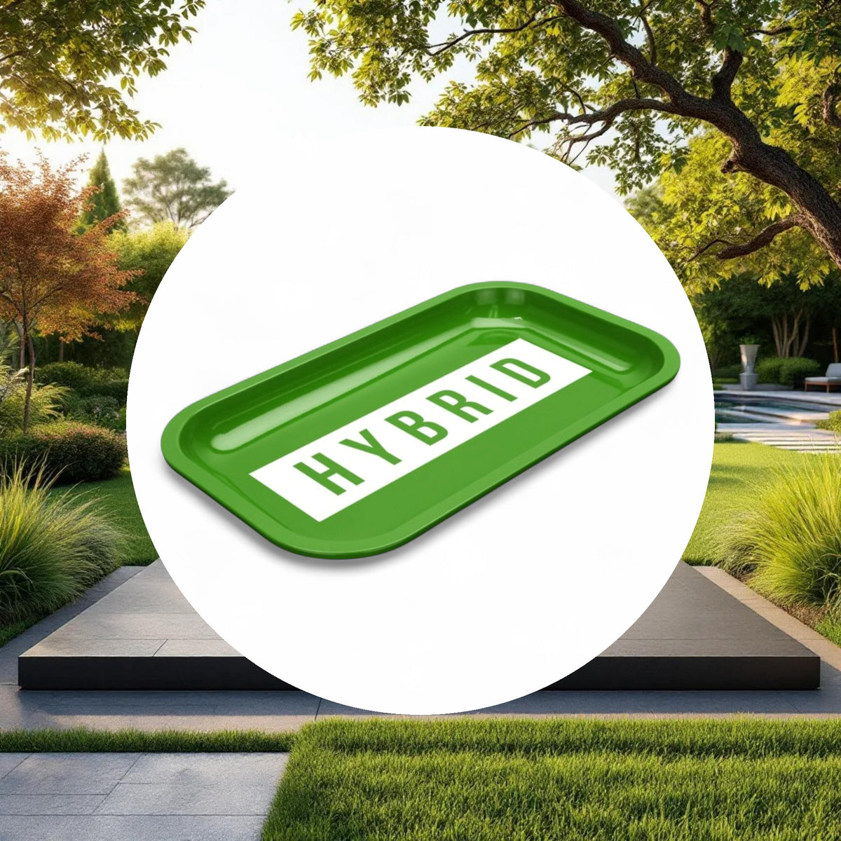 Med Dope Trays x Hybrid – Green background white logo - Image 4