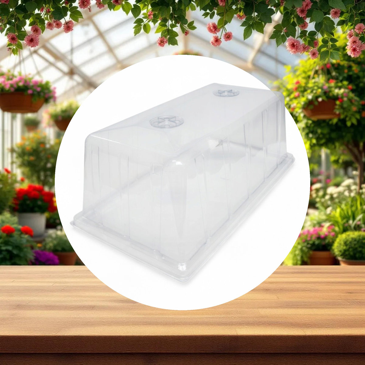 GROW1 8” Humidity Propagation Dome w/ Vents (10" x 20" x 8.25") - Image 3