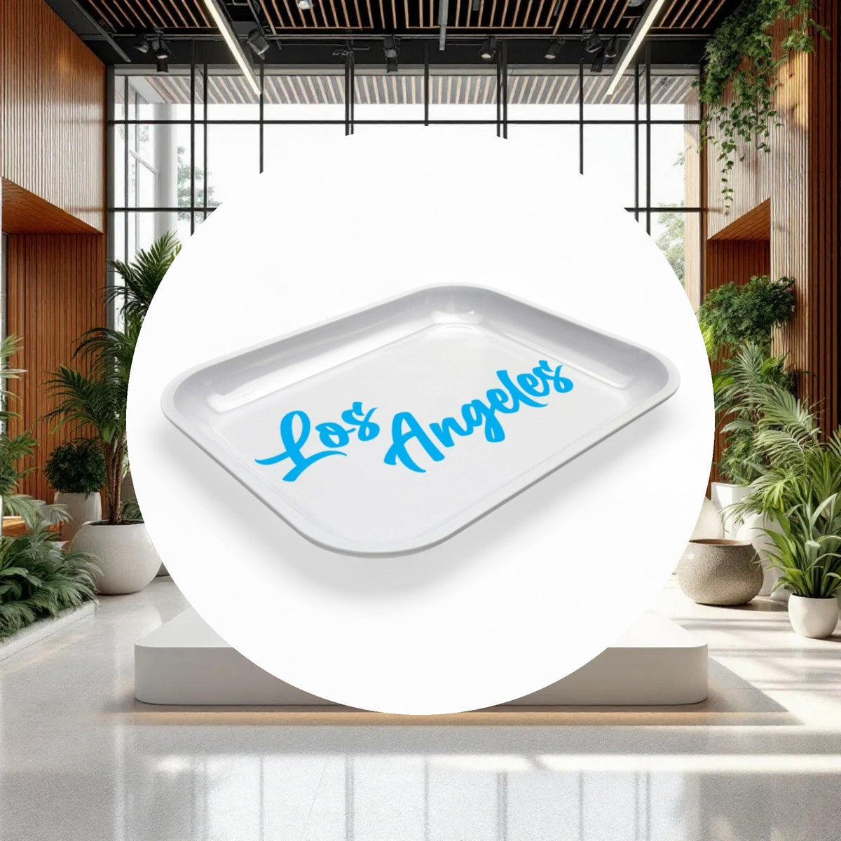 Large Dope Trays x Los Angeles - white background blue logo - Image 3