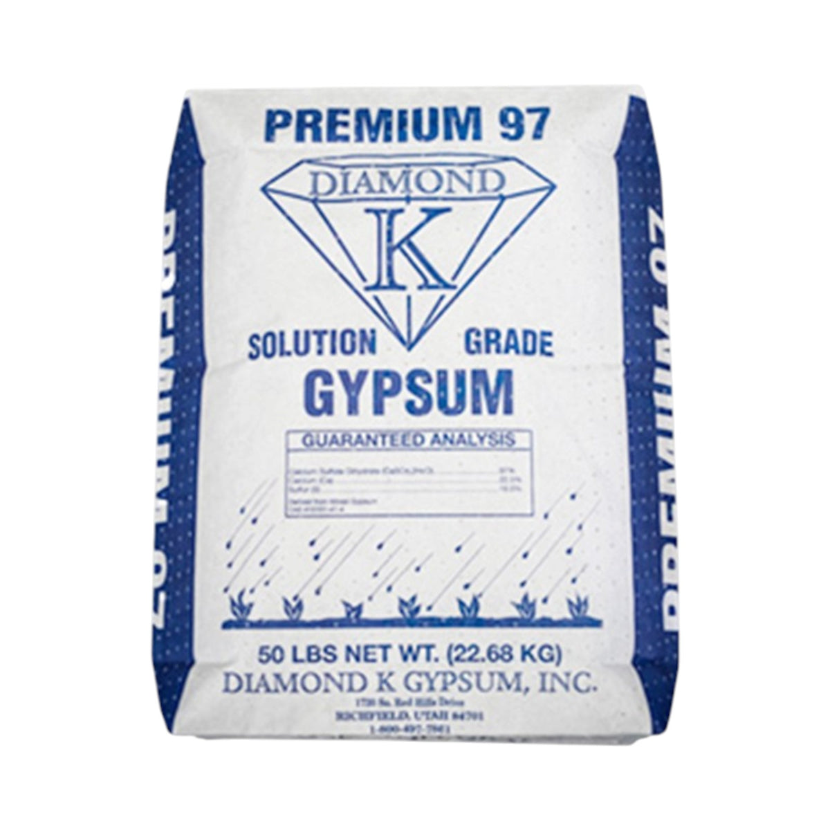 Diamond K Premium 97 Solution Grade Gypsum 50lbs