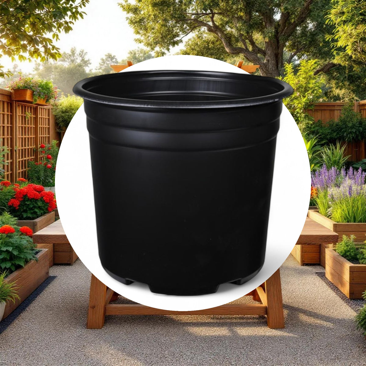 3 Gal Thermoformed Plastic Pot - Image 4