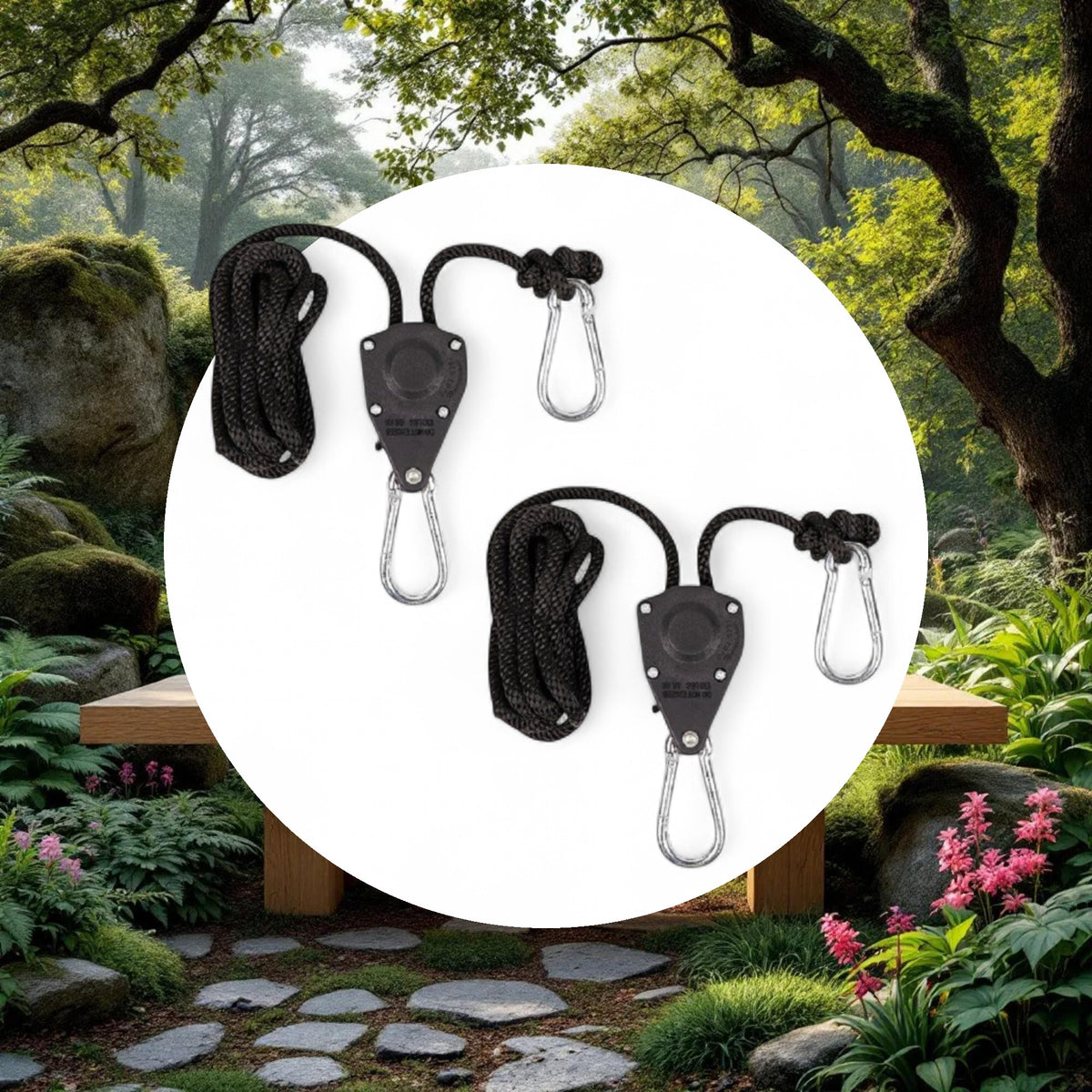 Rope Ratcheting Light Hangers 1/8in (2pcs/Pack) (Commercial Packaging) - Image 5