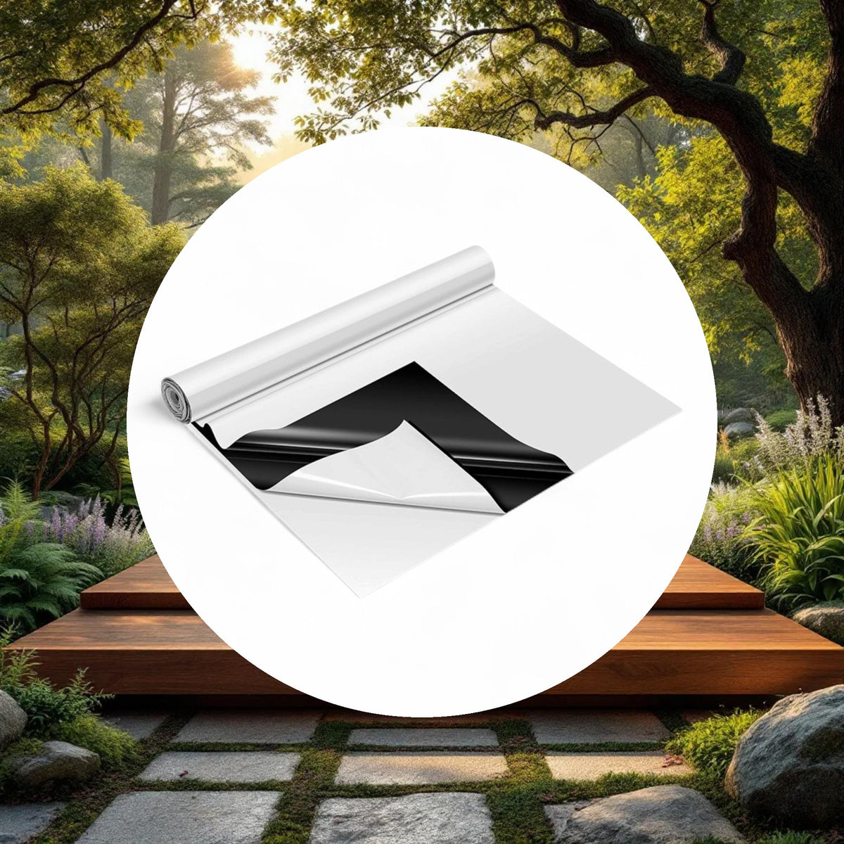 Panda Film Black and White Poly Film Roll 7mil 50ft x 100ft (3 Year) - Image 5