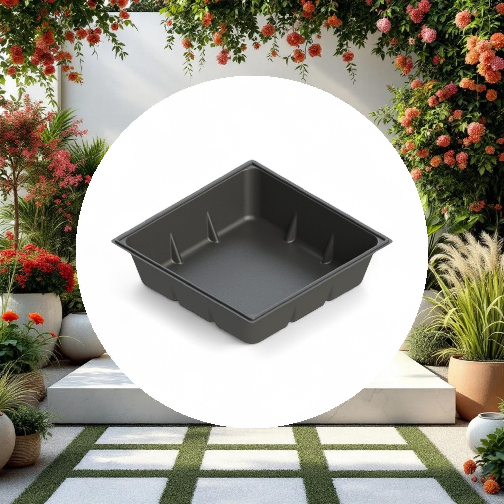 100 Gallon Reservoir, Black, Square - Image 2