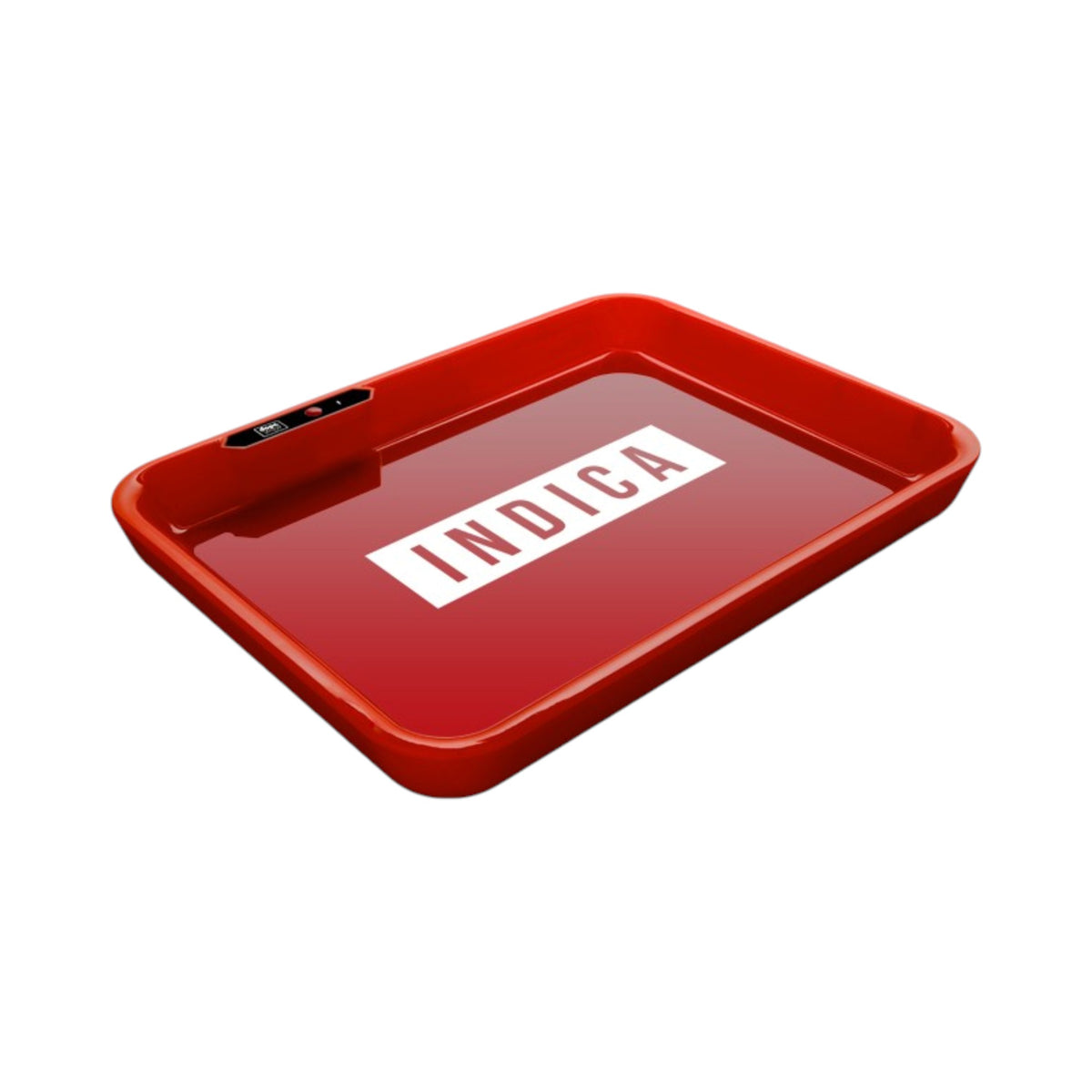Dope Trays x Indica -  red background white logo