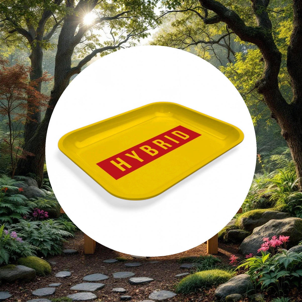 Large Dope Trays x Hybrid - yellow background red logo - Image 5