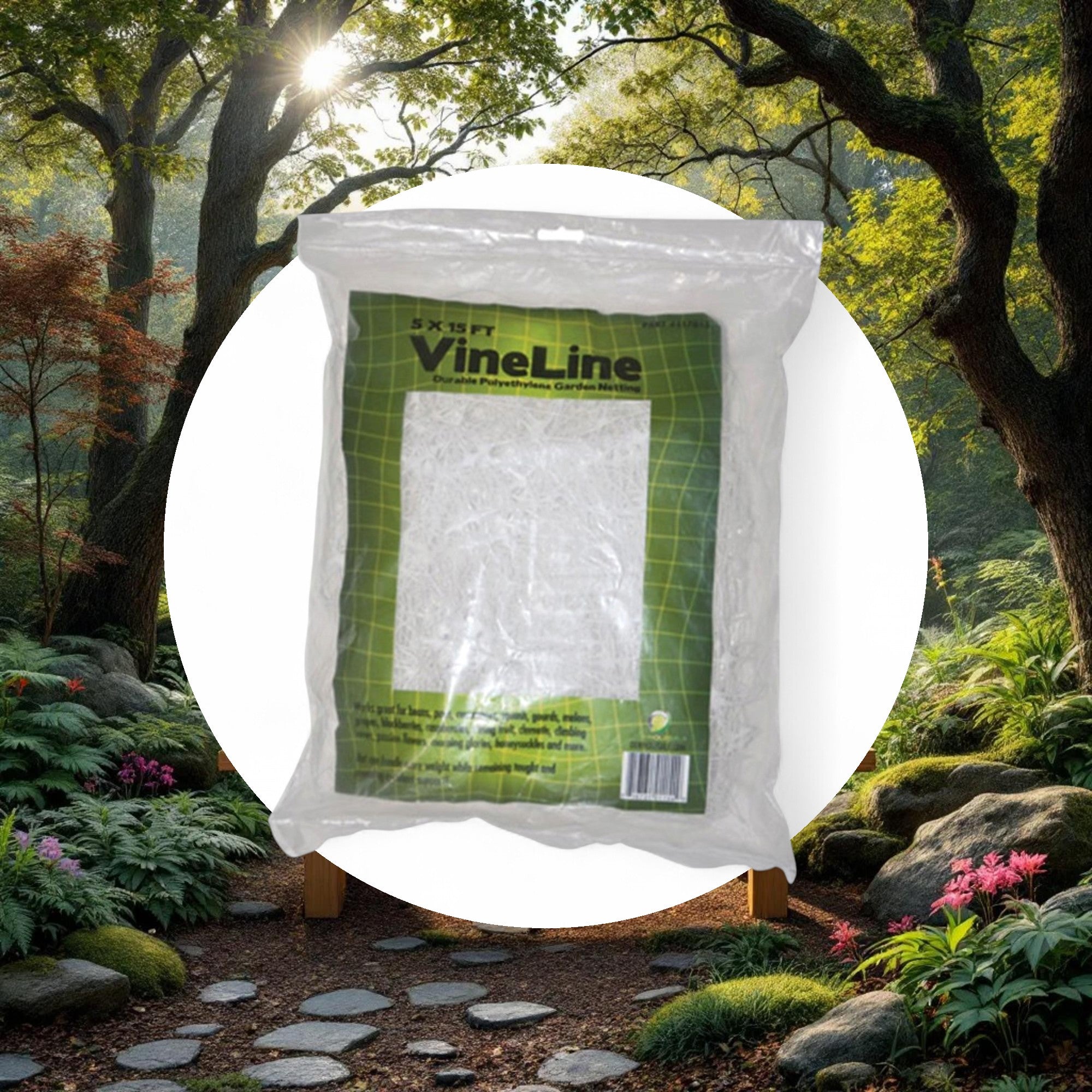 VineLine Durable Plastic Trellis Netting White 5ft x 30ft - Image 5
