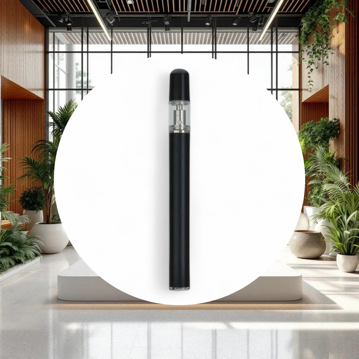 Disposable Vaporizer Pen 0.3ml w/ 2.0mm Opening Black - Image 3