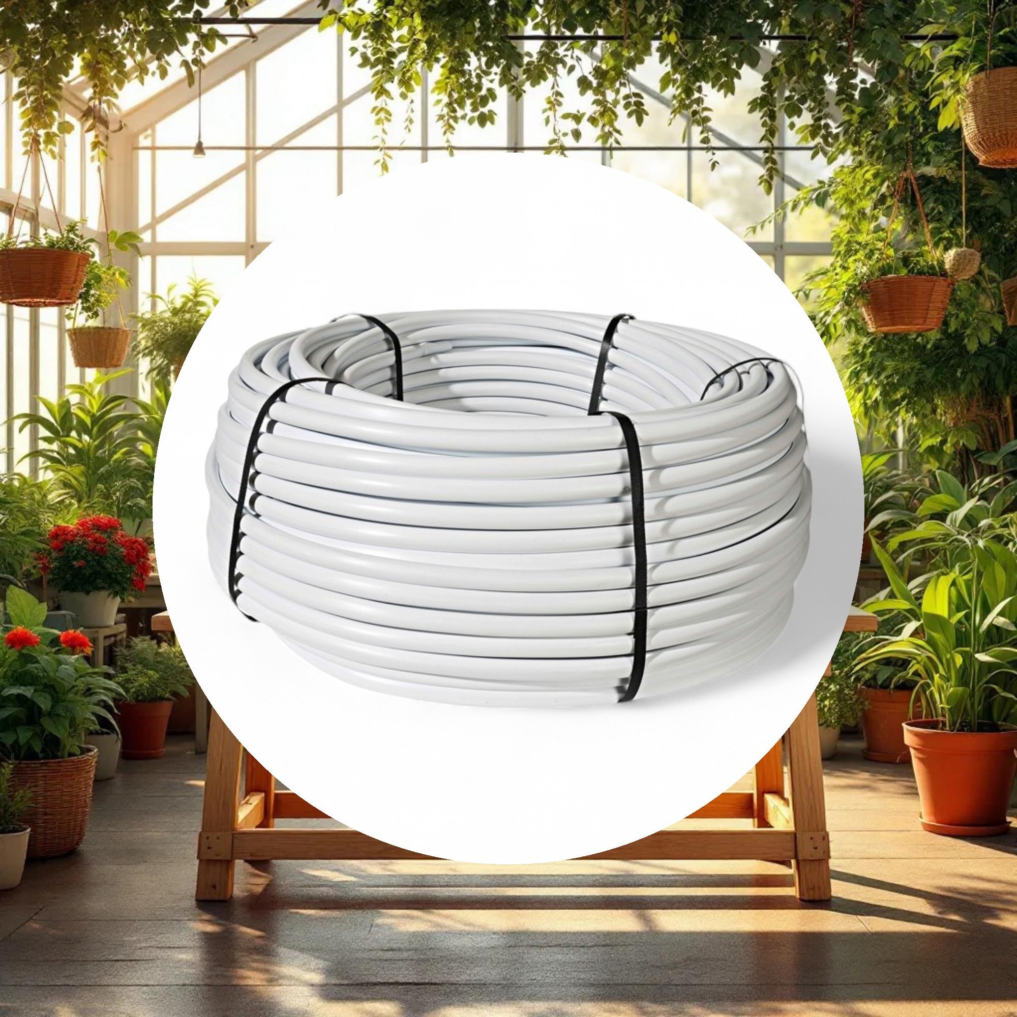Netafim Bright White Polyethylene Tubing 3/4in (0.82in ID x 0.94in OD) 500ft Roll - Image 3