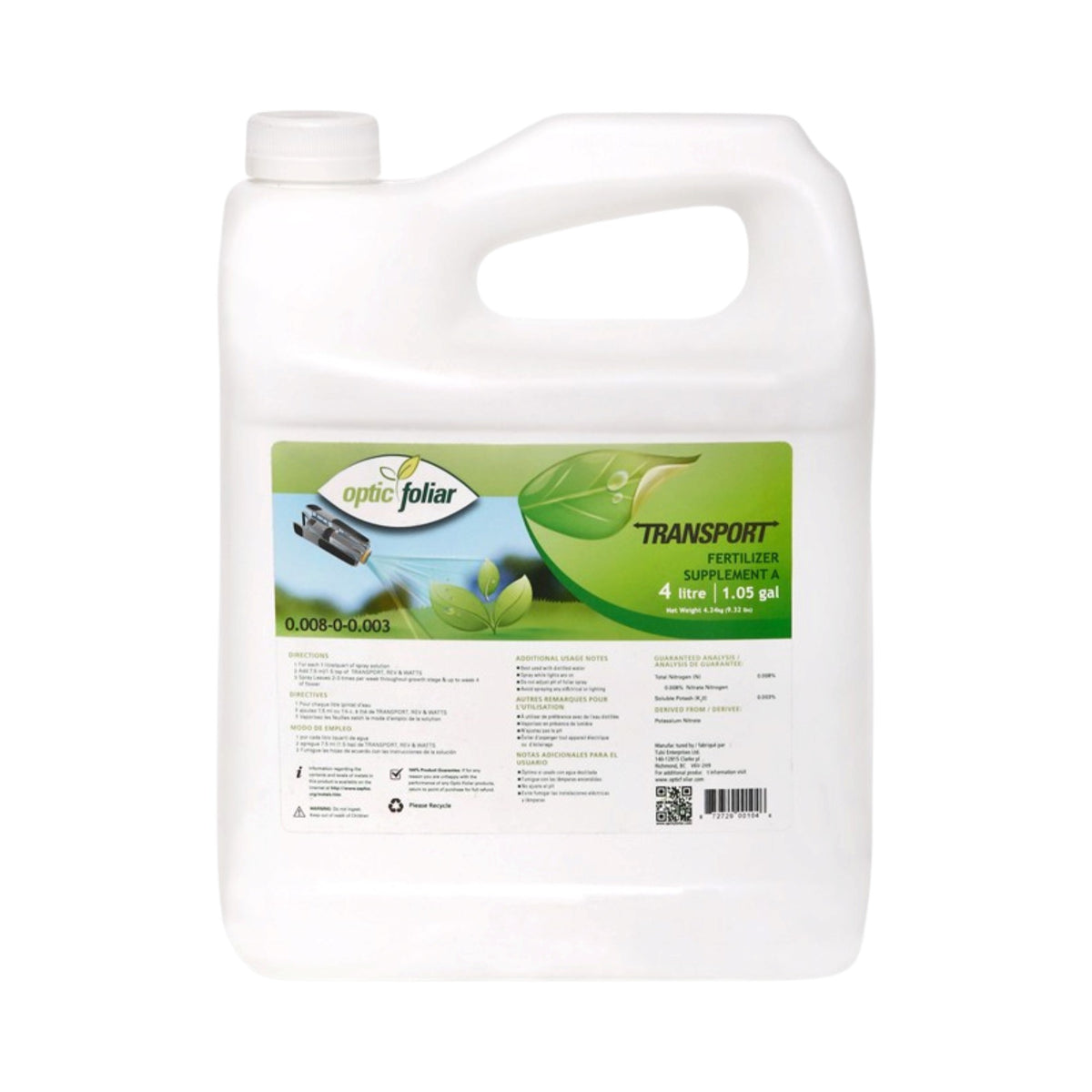 Optic Foliar TRANSPORT 4L