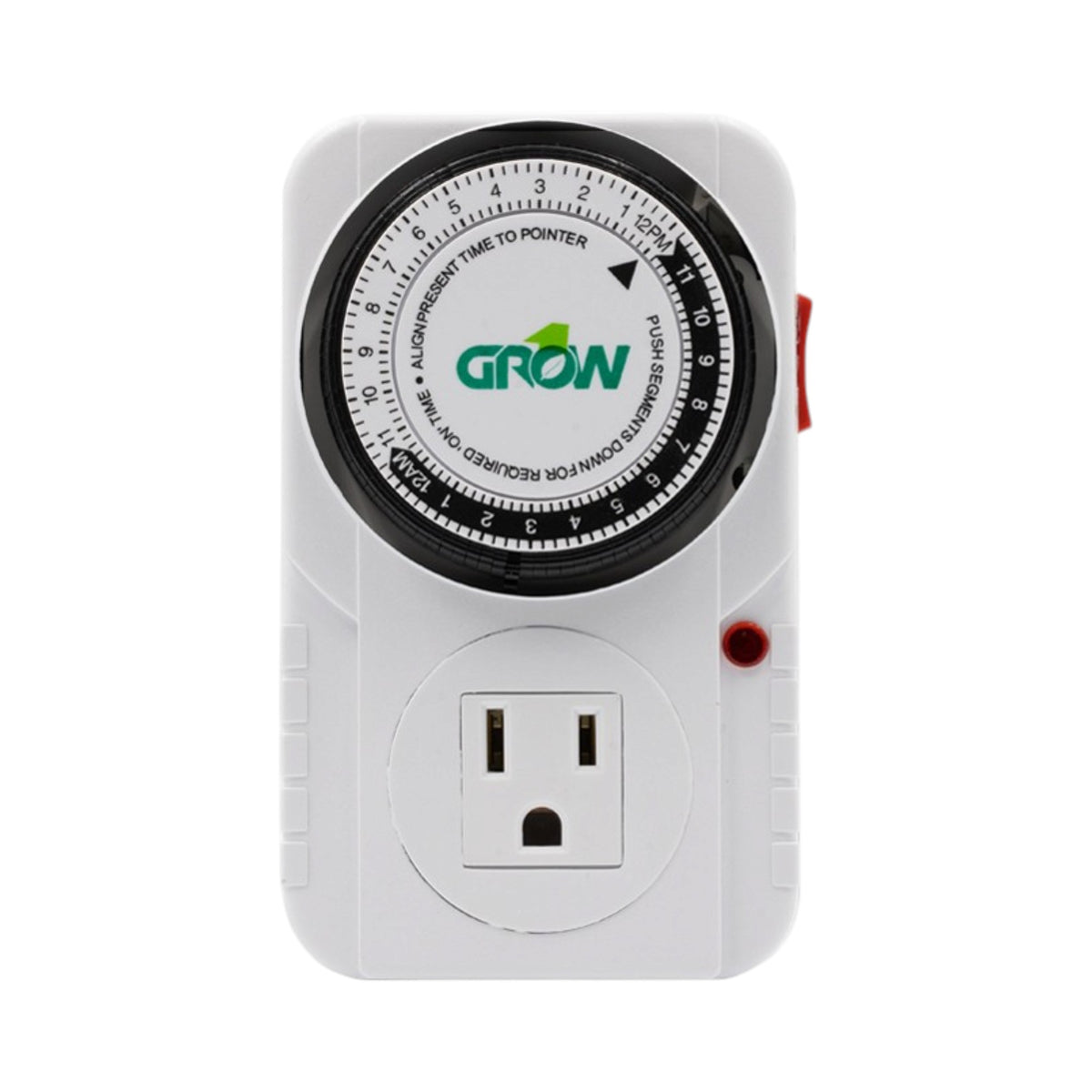 Grow1 120V Single Outlet Mechanical Timer
