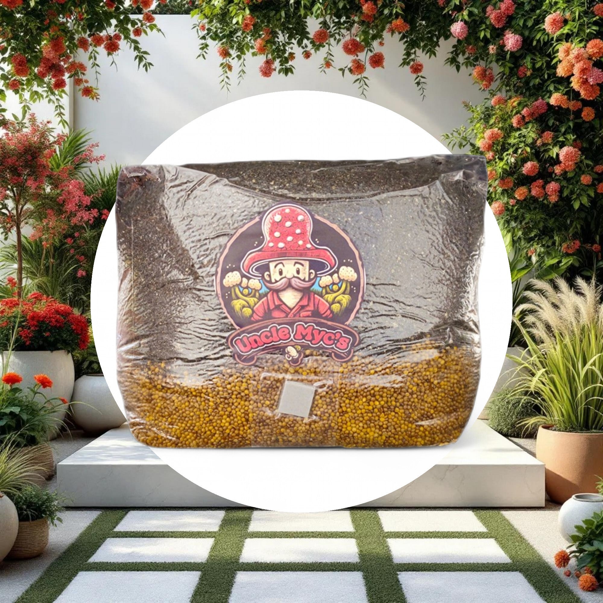 Uncle Myc's CVG All-In-One Mushroom Spawn Bag 7lbs - Image 2