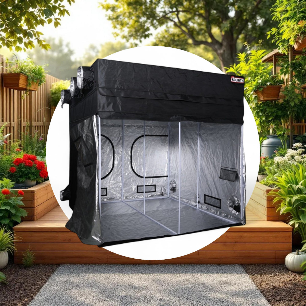 Goliath Grow Tent 8ft x 8ft x 6ft11in - 7ft11in - Image 5