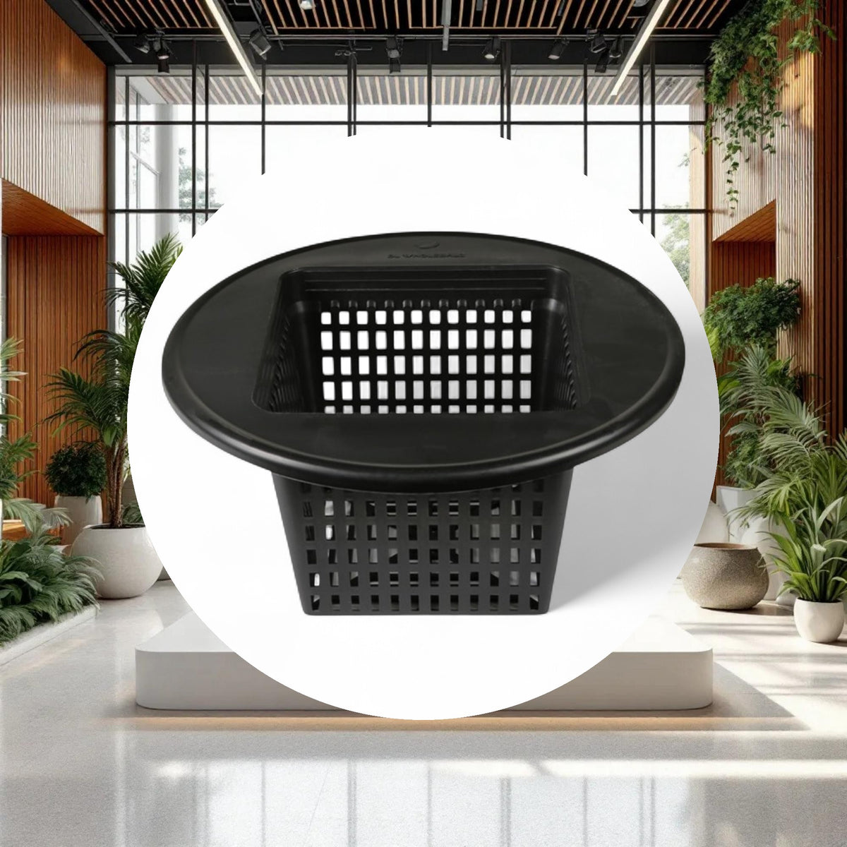 6'' Square Mesh Pot Bucket Lid - Image 3