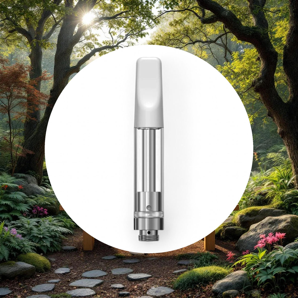 1ml White Ceramic Cartridge w/ 2mm inlet (1-piece) - Image 5