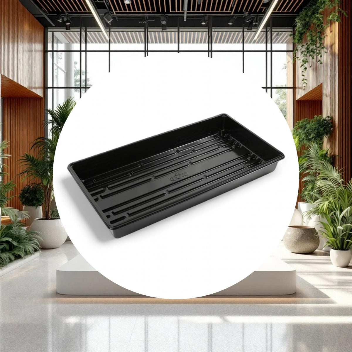 GROW1 EXTREME Propagation Tray w/o Drain Holes Black (10in x 20in x 2.25in) - Image 3