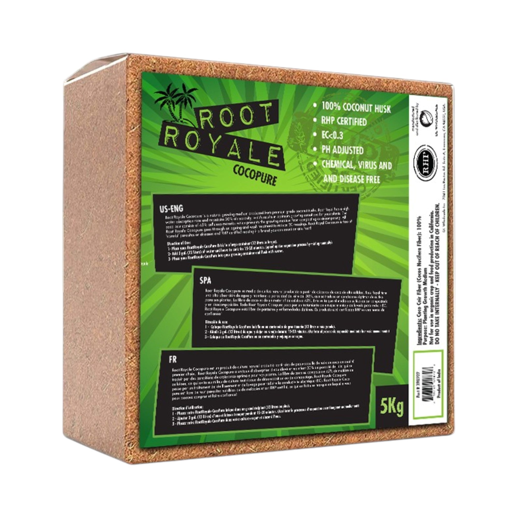 Root Royale Coco Brick RHP Certified 5KG