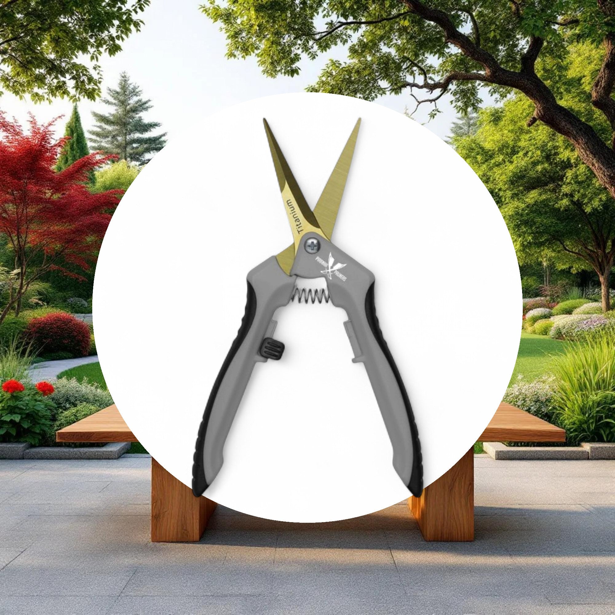 Piranha Pruner Trimming Scissors - Curved Titanium Blade - Image 4