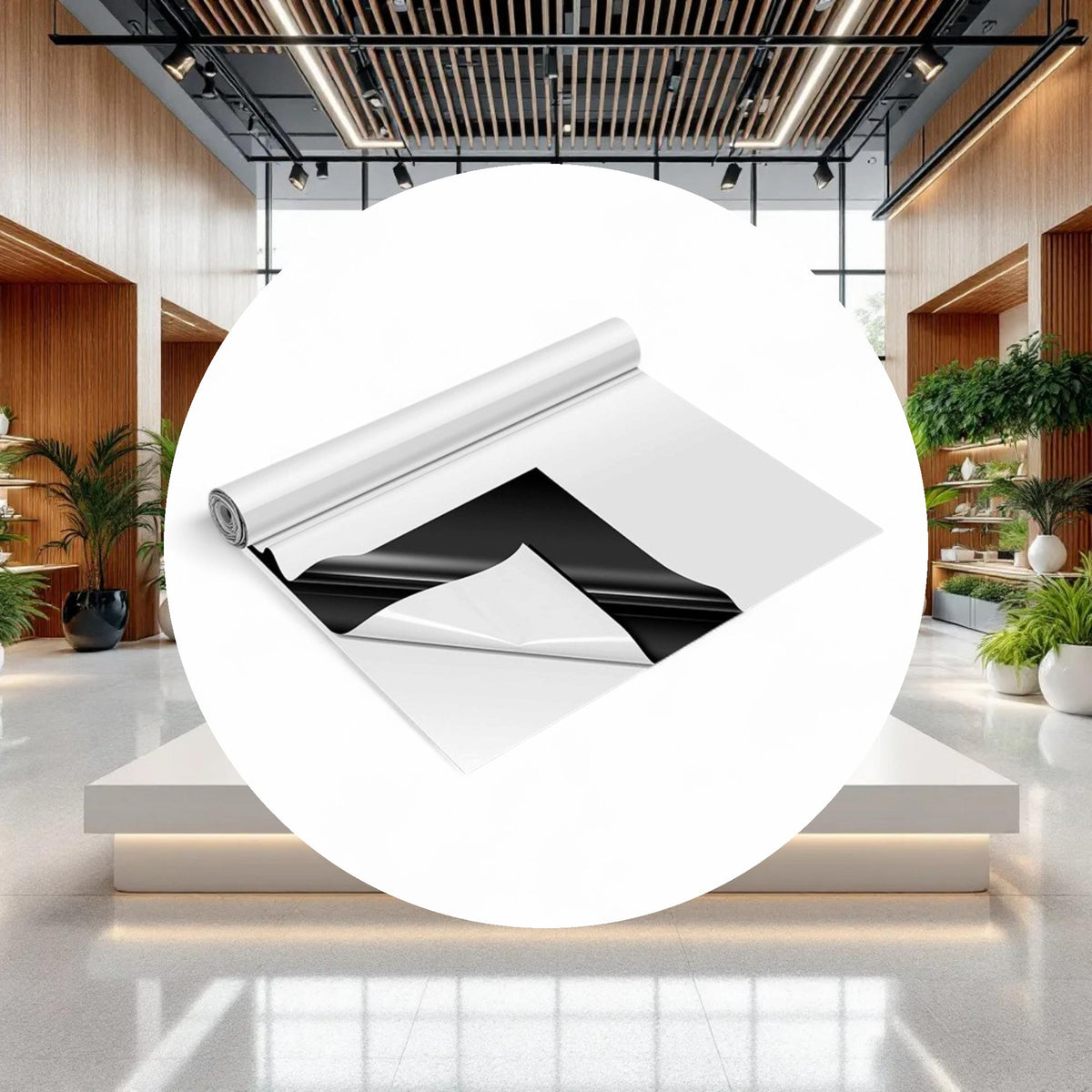 Panda Film Black and White Poly Film Roll 5.5mil 50ft x 100ft (3 Year) - Image 3