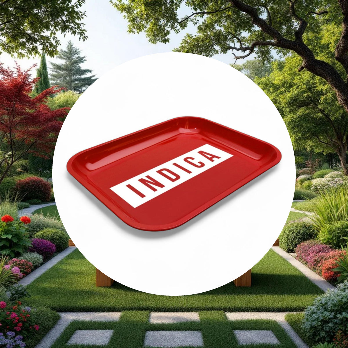 Large Dope Trays x Indica -  red background white logo - Image 4