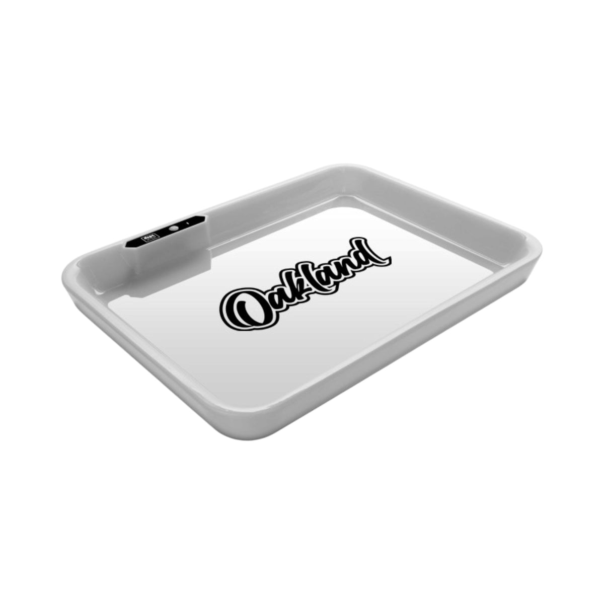 Dope Trays x Oakland – White Background Black Logo