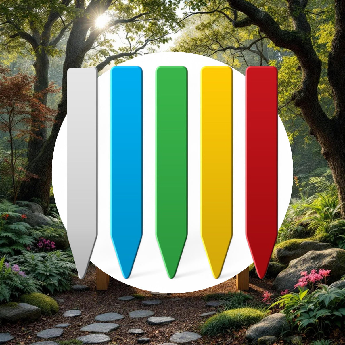 Grow1 Plant Stake Labels White, Blue, Green, Yellow, Red (1000 pieces) - Image 5