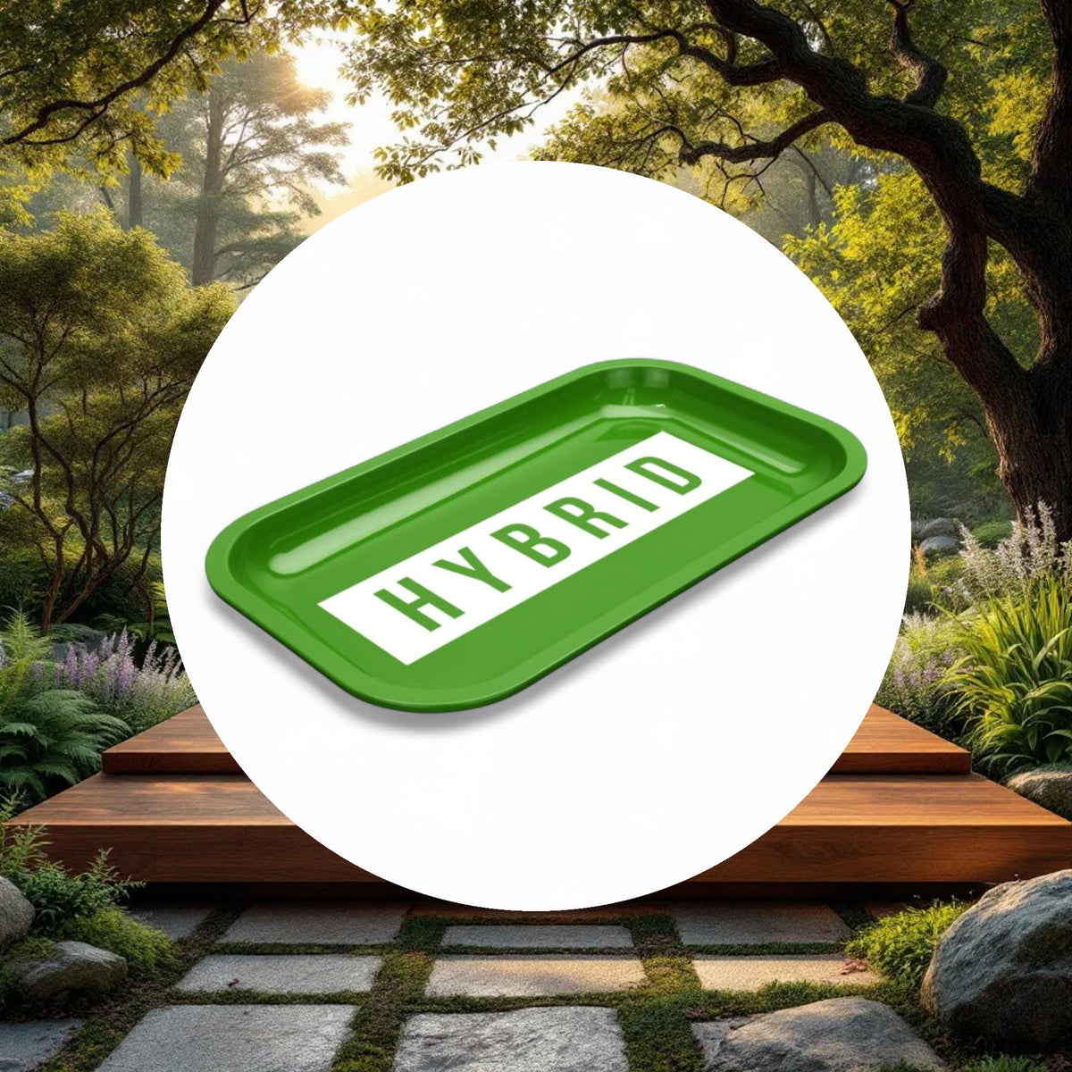Med Dope Trays x Hybrid – Green background white logo - Image 5