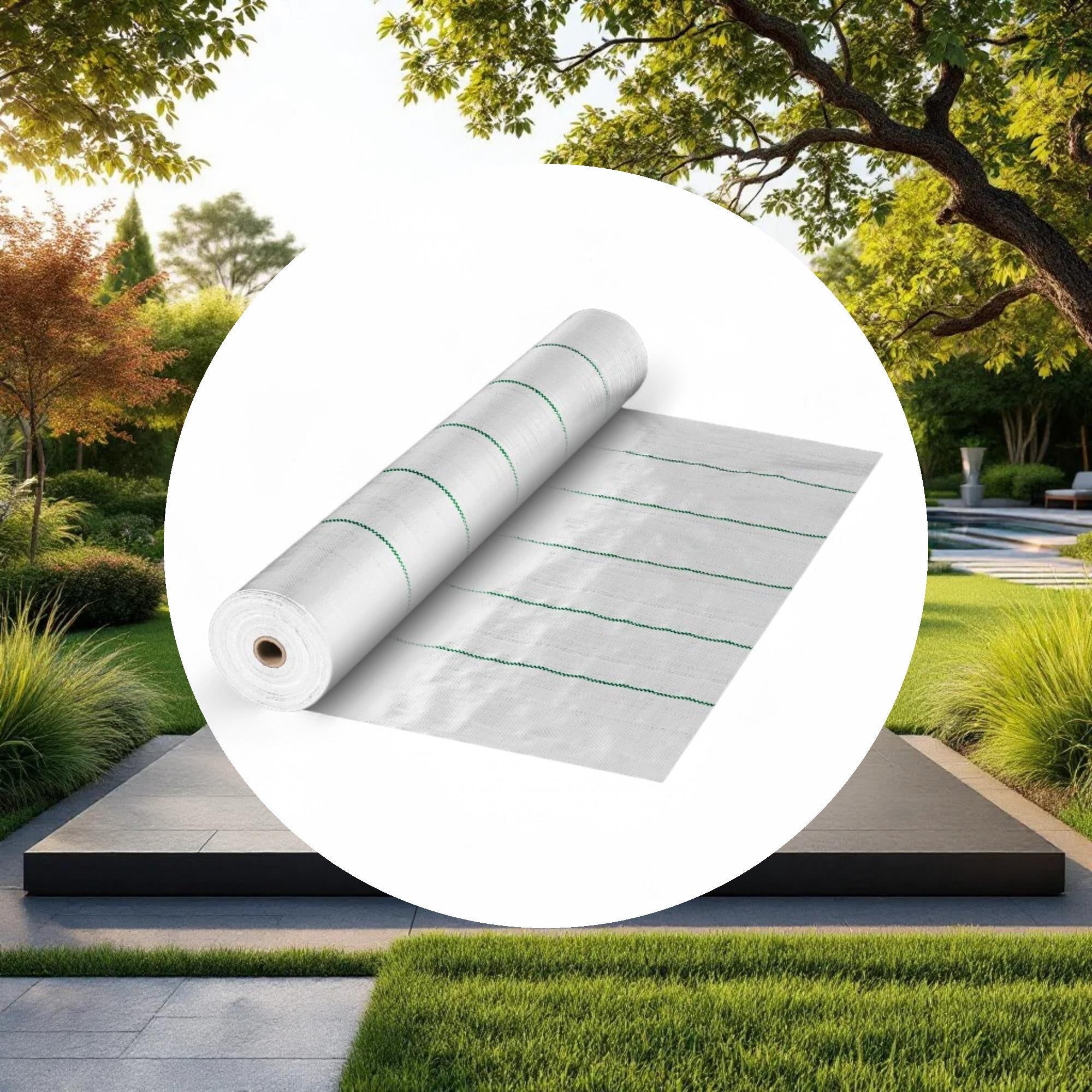 GROW1 Landscape Ground Cover Weed Mat Barrier White 6ft x 300ft - Image 4