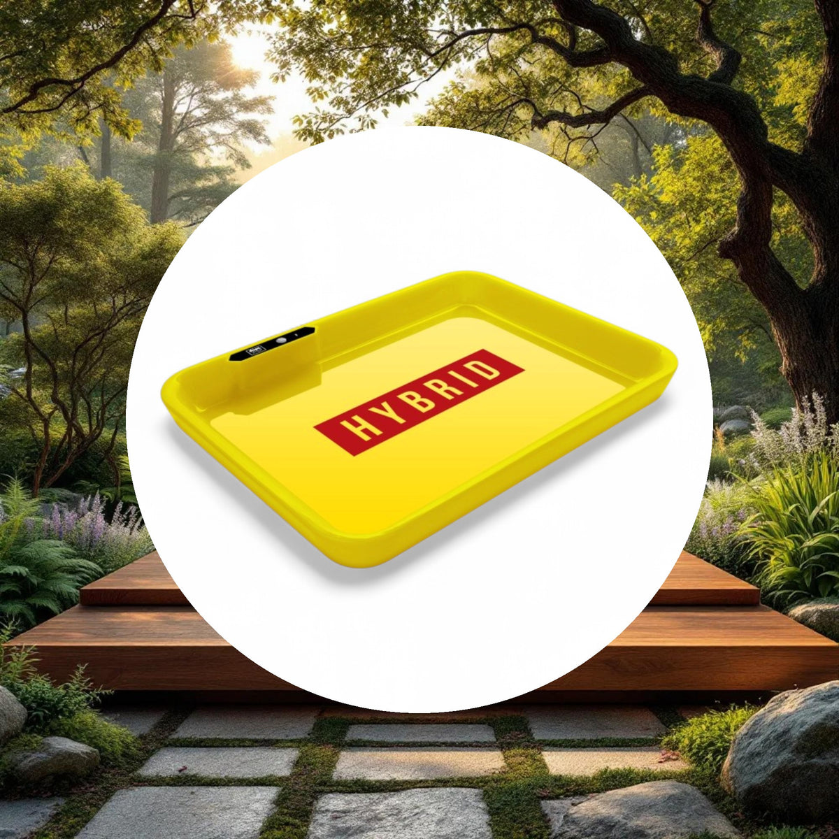Dope Trays x Hybrid - yellow background red logo - Image 5