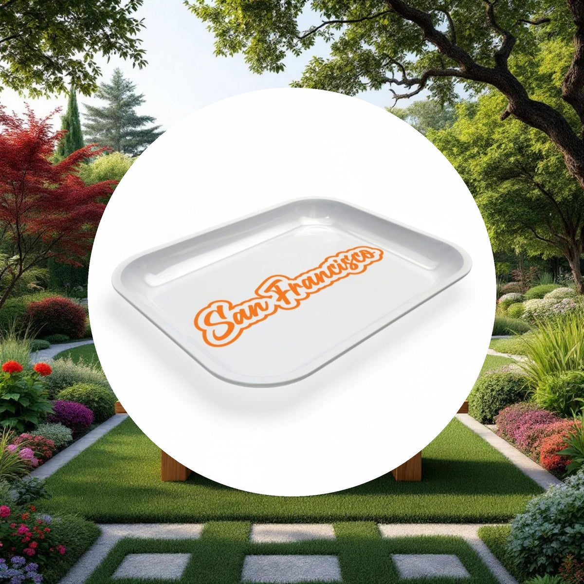 Large Dope Trays x San Francisco - White background Orange logo - Image 4