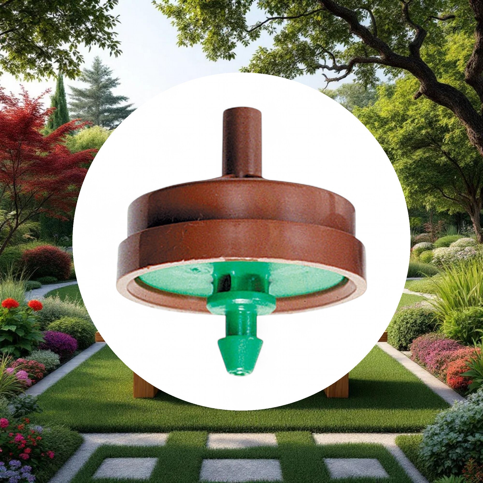 Netafim Woodpecker Pressure Compensating Dripper 2.0GPH Brown/Green (250pcs/Bag) - Image 5