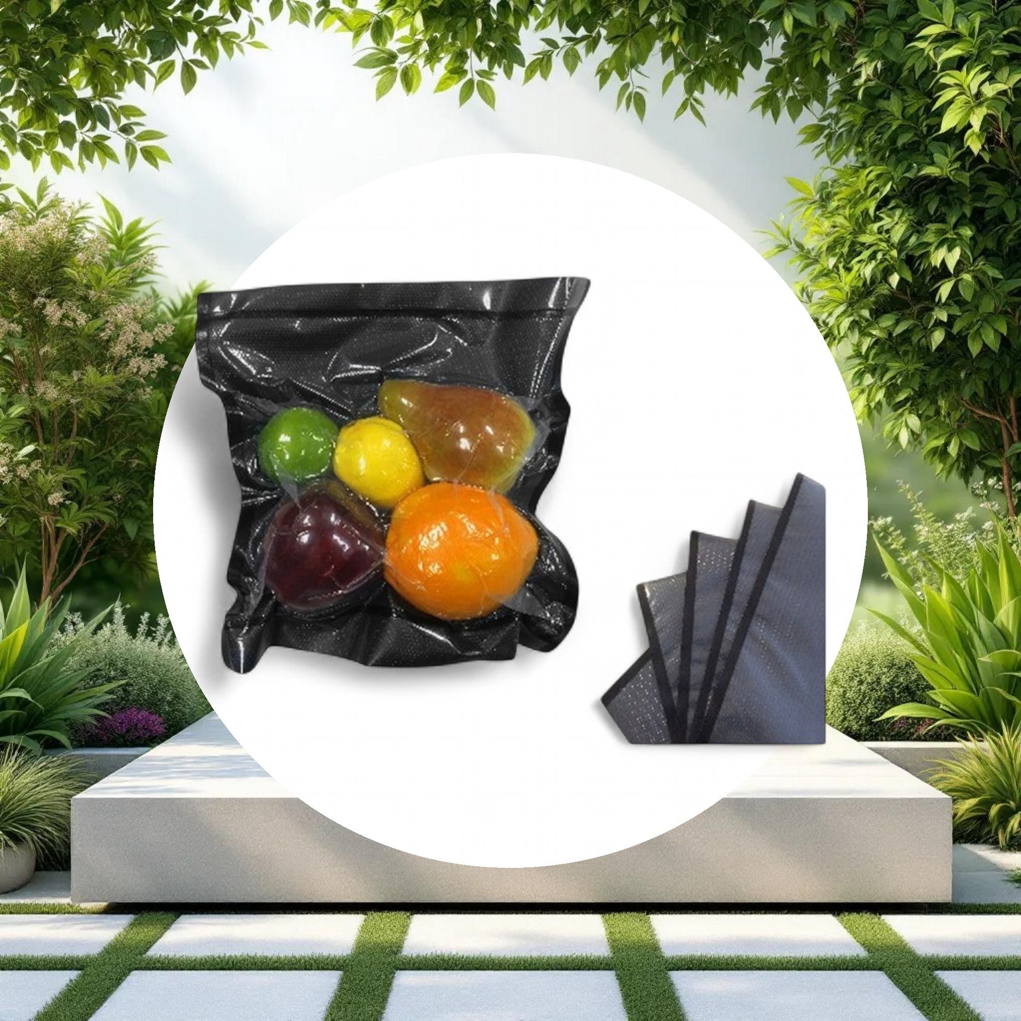 NatureVAC 11"x24" Precut Vacuum Seal Bags Black/Clear (50-pack) - Image 2