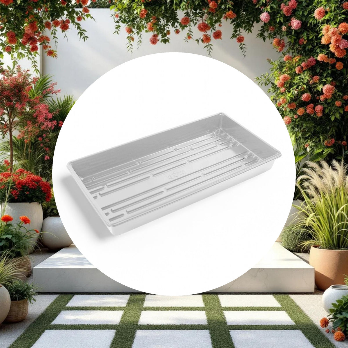 Standard Propagation Tray w/o Drain Holes White (10in x 20in) - Image 2