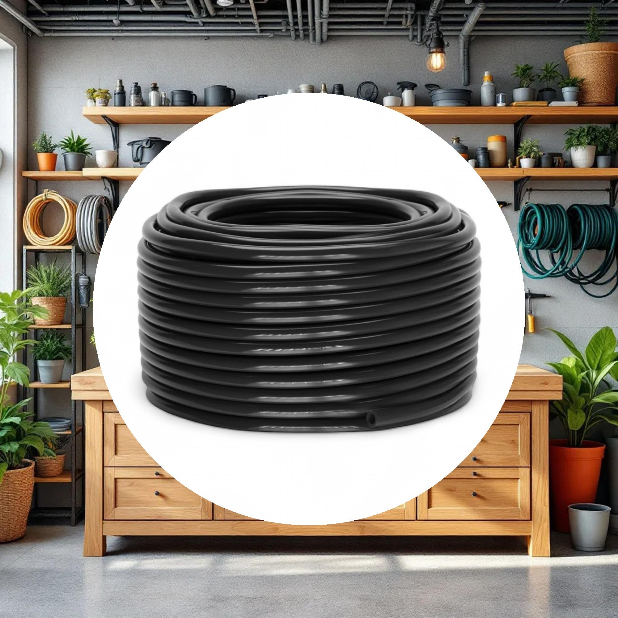 GROW1 Black Vinyl Tubing I.D. 1in x 50ft - Image 2