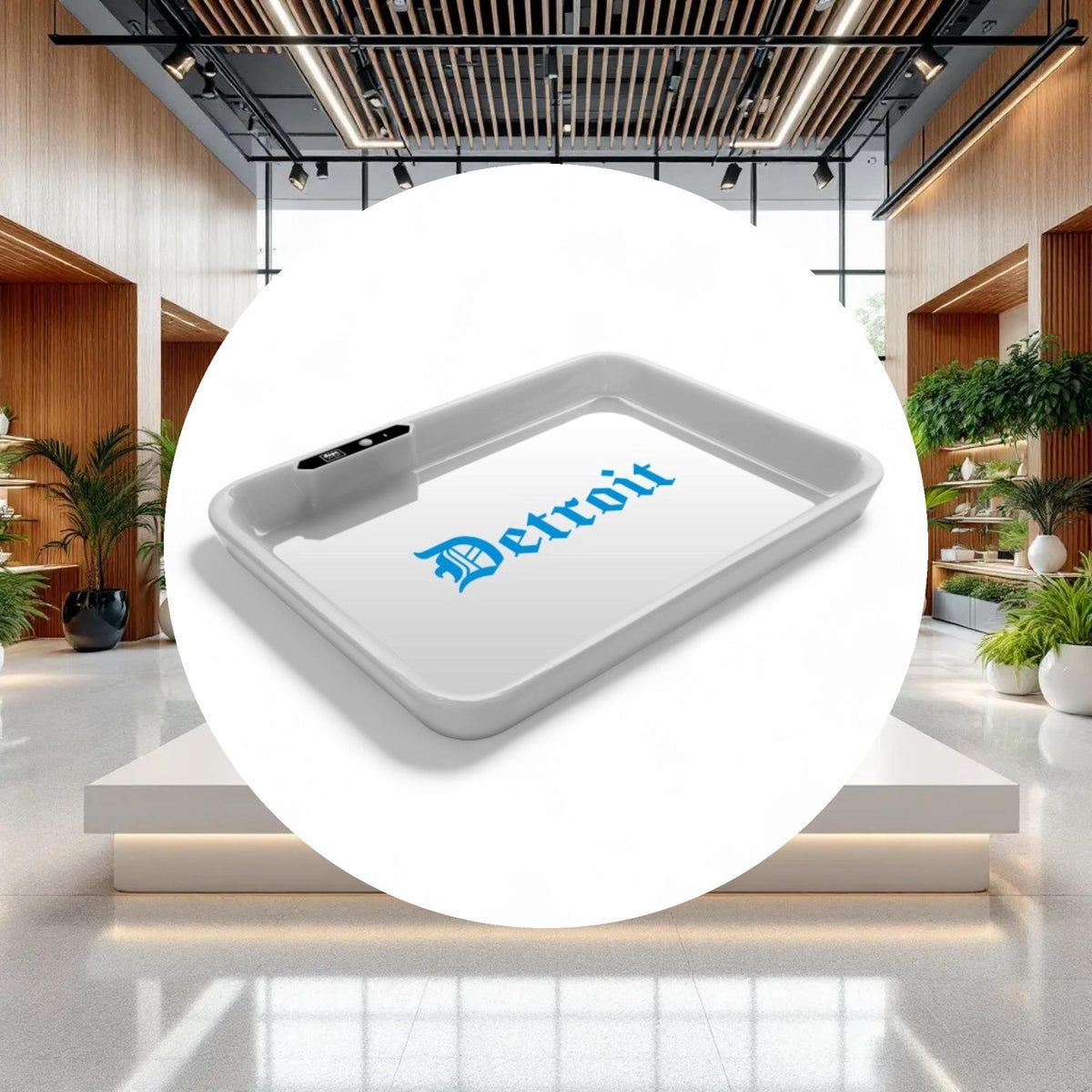 Dope Trays x Detroit White - background Blue logo - Image 3
